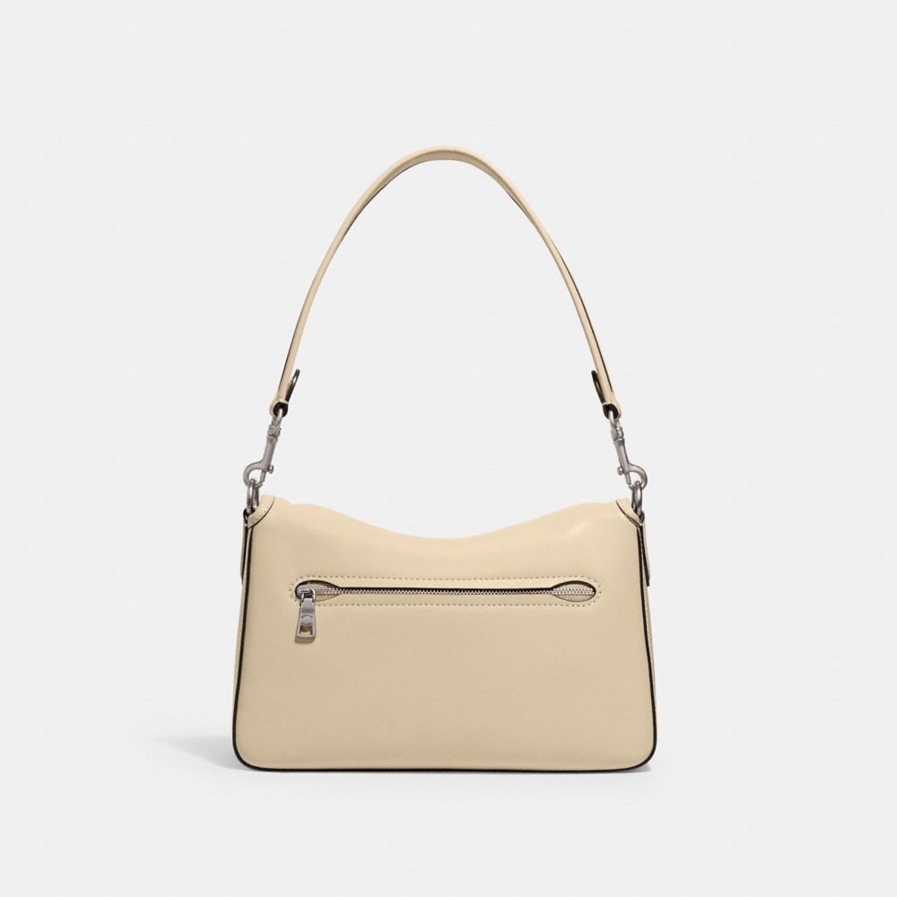 Silver / White Coach Soft Tabby Smooth Leather Women Shoulder Bags | PH_CH31574