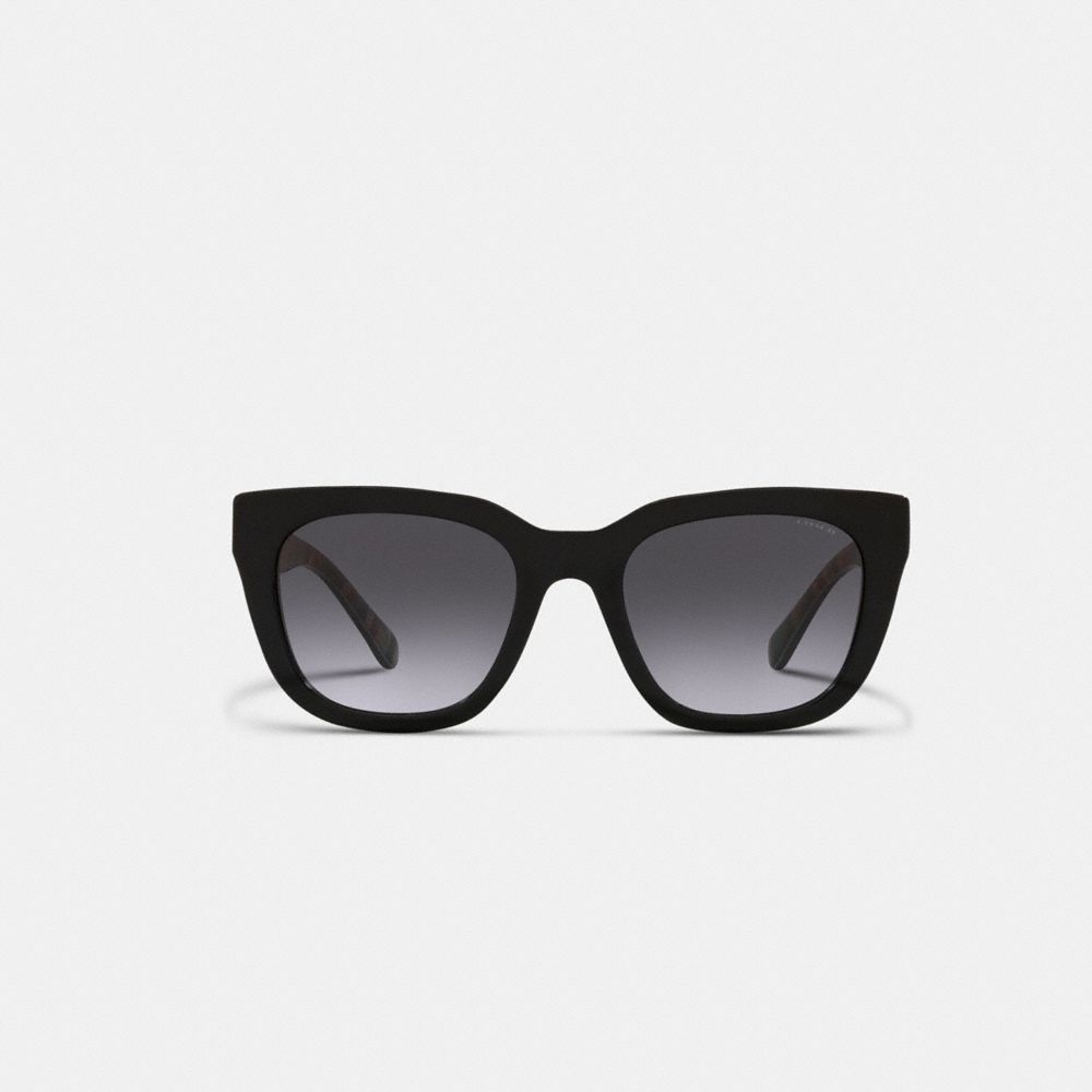 Stripes Black Coach Legacy Stripe Square Women Sunglasses | PH_CH90878