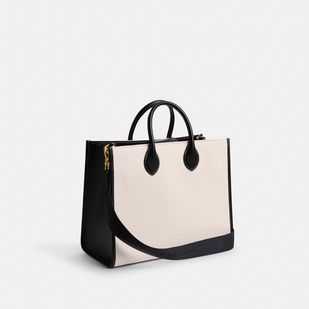 White Coach Ace 35 Brass Women Tote Bag | PH_CH59288