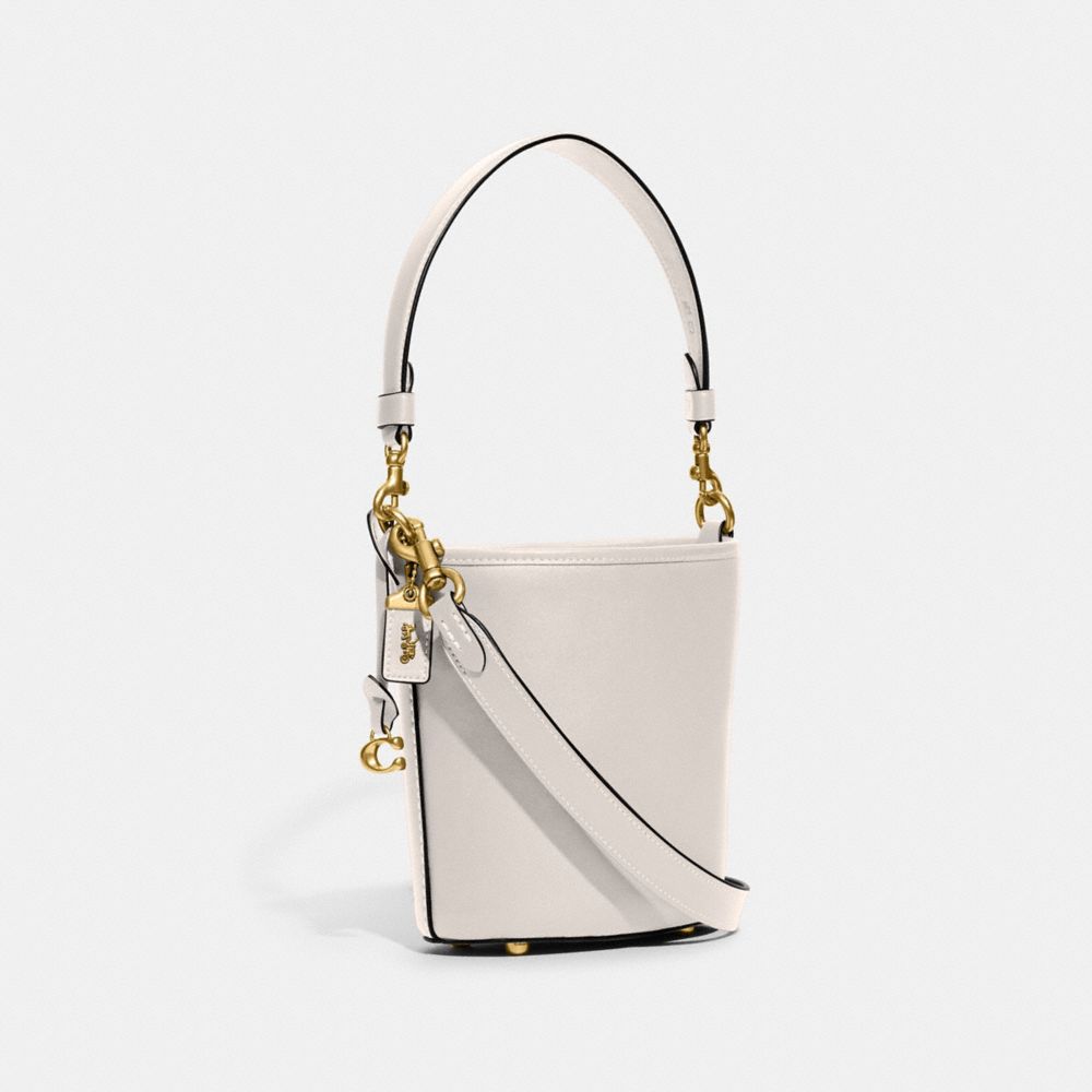 White Coach Dakota Bucket 16 Glovetanned Leather Women Shoulder Bags | PH_CH35169