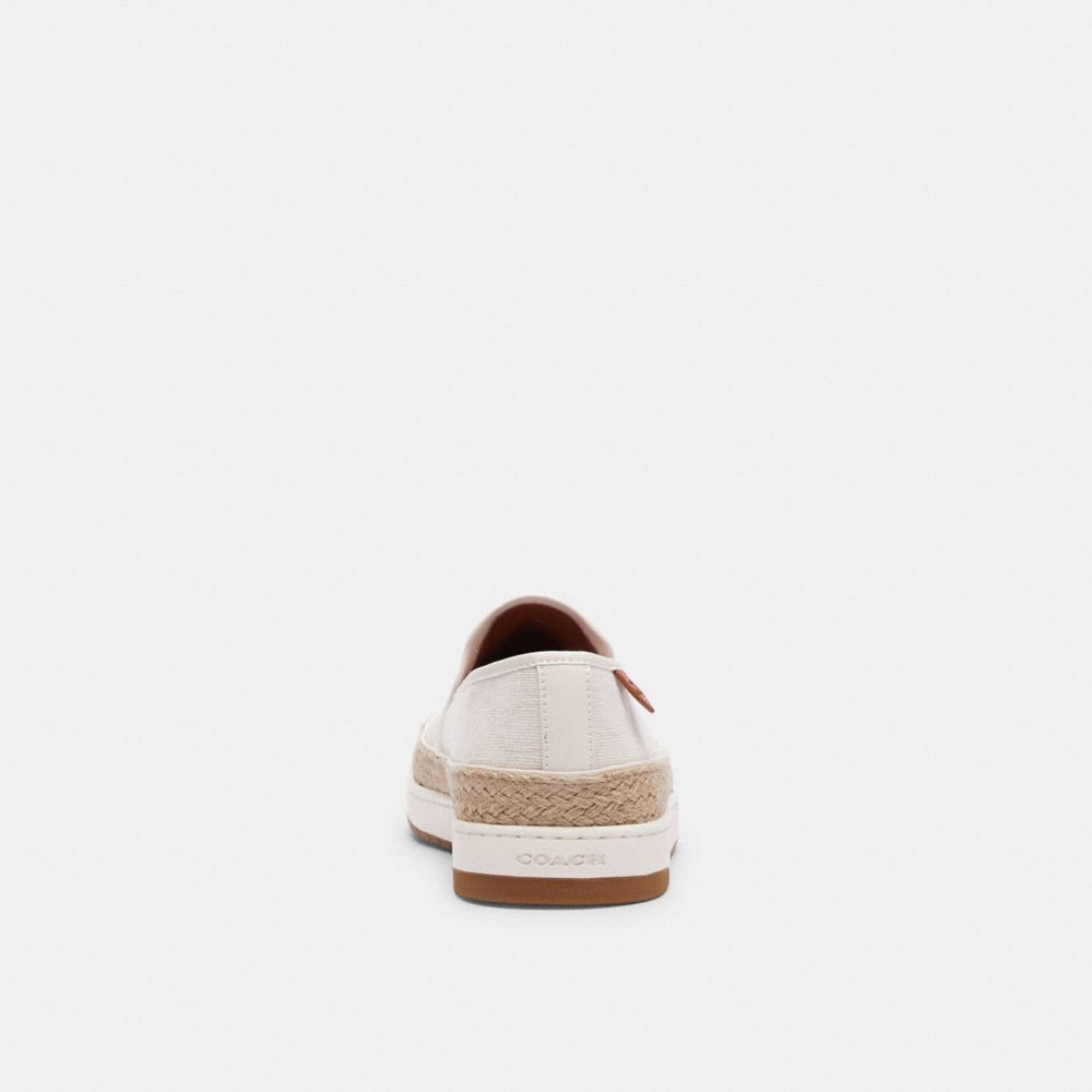 White Coach Miles In Signature Jacquard Chalk Men Espadrille | PH_CH25724