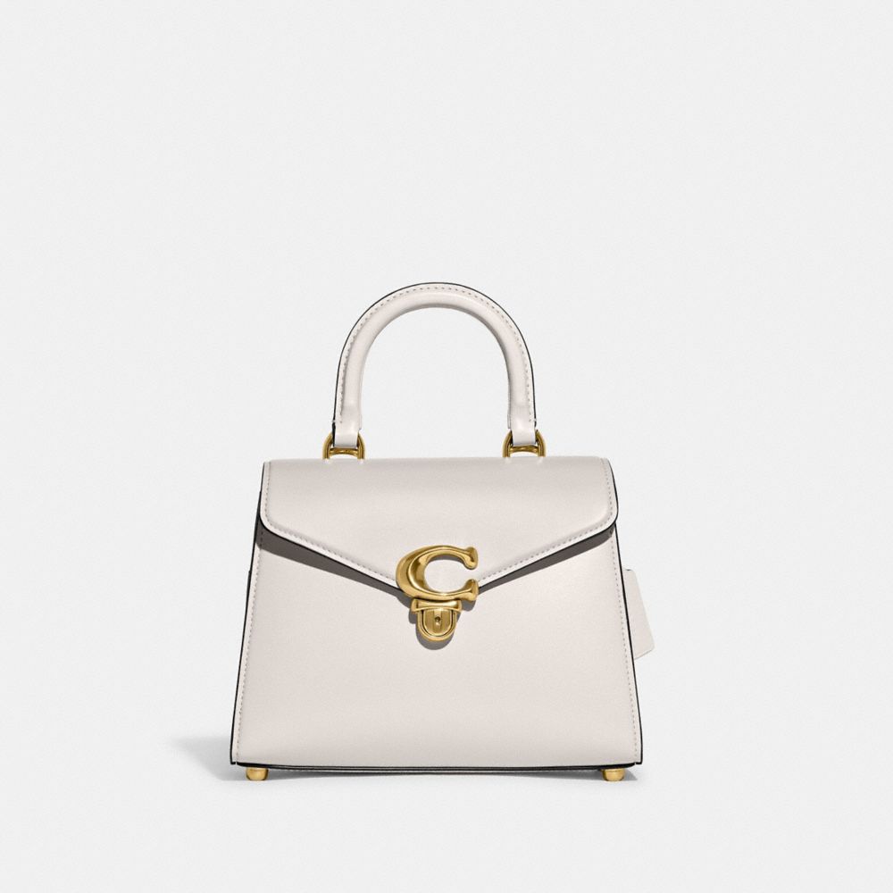 White Coach Sammy Top Handle Refined Calf Leather Women Handbag | PH_CH13067