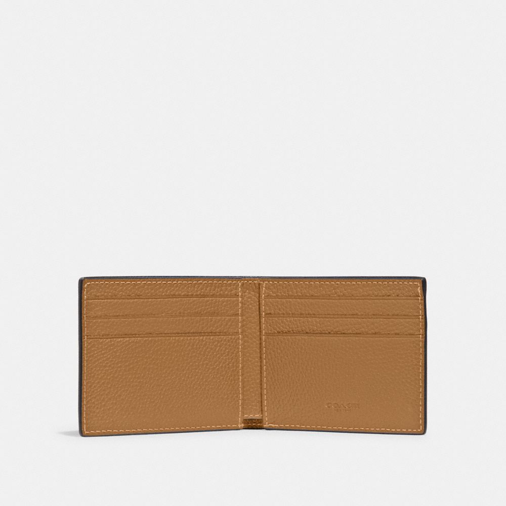 White Coach Slim Billfold Wallet Polished Pebble Leather Men Billfolds | PH_CH21558