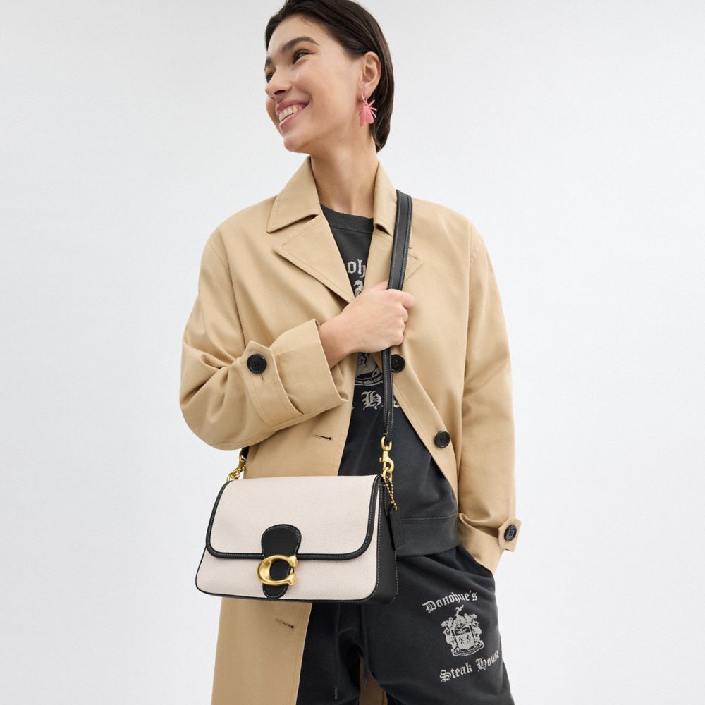 White Coach Soft Tabby Brass Women Shoulder Bags | PH_CH81834