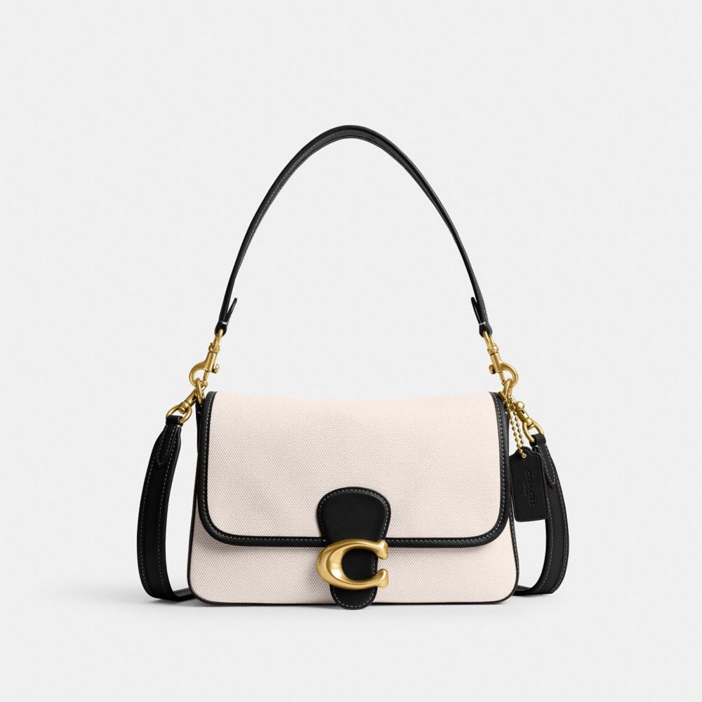 White Coach Soft Tabby Brass Women Shoulder Bags | PH_CH81834