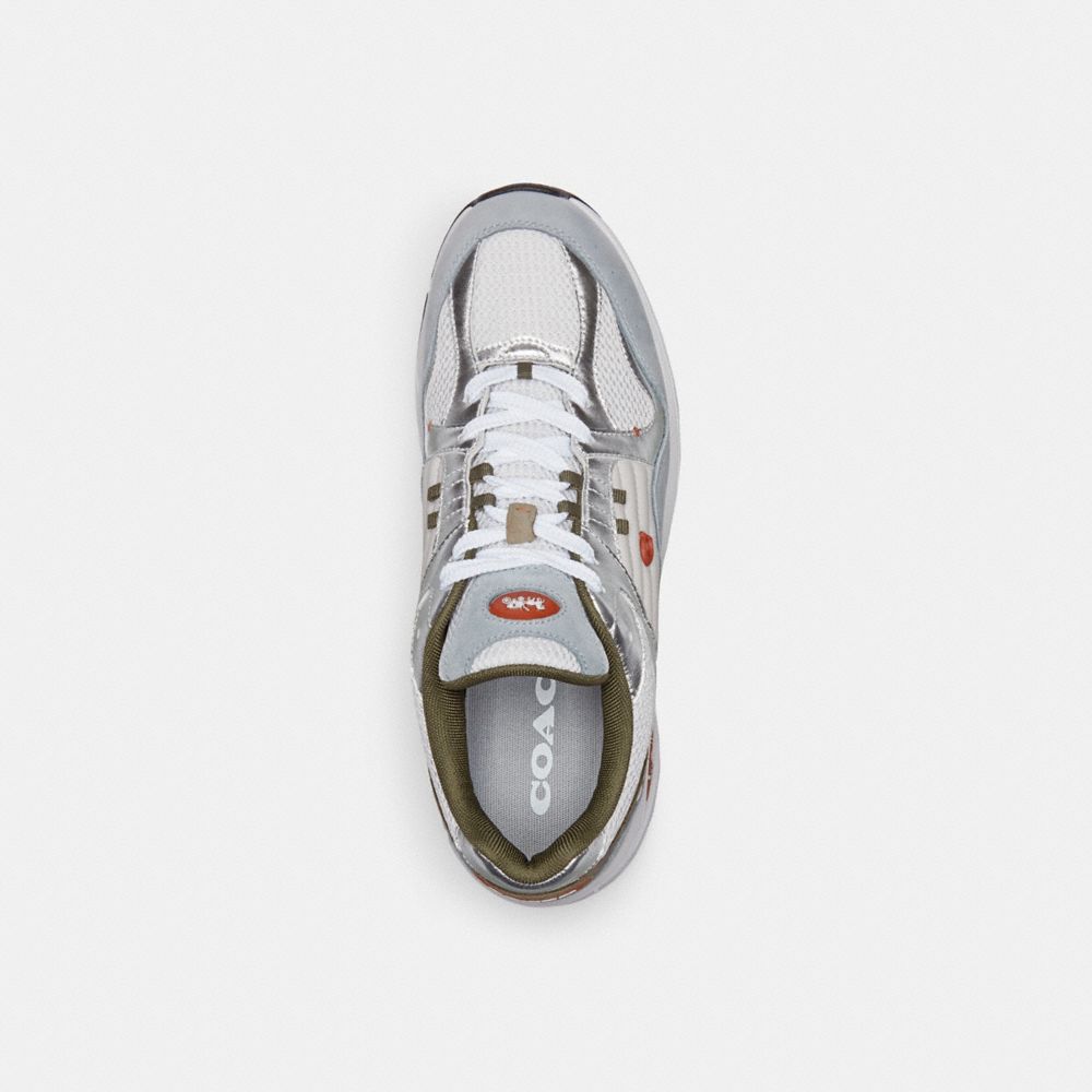 White / Grey Coach C301 Optic Men Sneakers | PH_CH73596