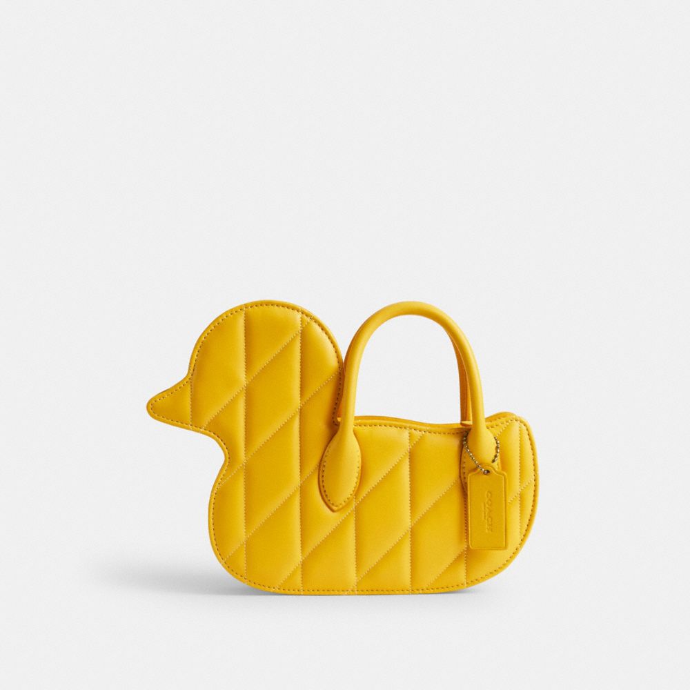 Yellow Coach Duck With Quilting Brass Women Crossbody Bags | PH_CH69554